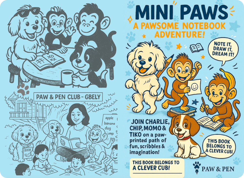 Mini Paws Notebook