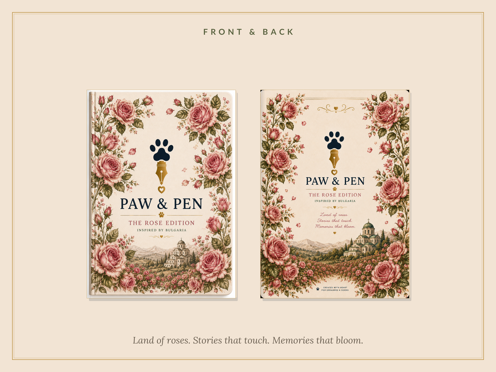 Paw & Pen: The Rose Edition — Printable Commonplace Notebook - Image 3
